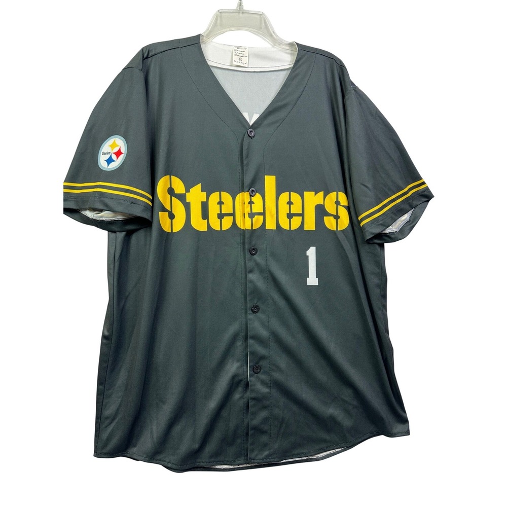Pittsburgh Steelers Football Jersey Swift Number 1 Men's Fan Gear Black Yellow